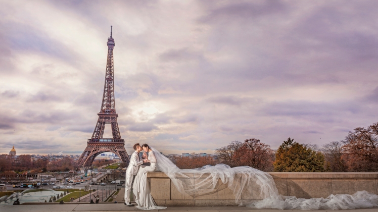 海外婚纱摄影-巴黎婚纱照
